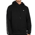 Blusão de Moletom Quiksilver Canguru Line Detail - Masculina PRETO