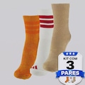 Kit Meia adidas CRW WSH - 3 Pares BRANCO