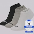 Kit Meia adidas Cano Baixo - 3 Pares BRANCO