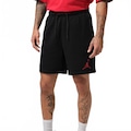 Shorts Jordan Jumpman Fleece Masculino PRETO/VERMELHO
