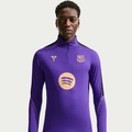 Camiseta Barcelona Nike Manga Longa Nike Drill Masculina ROXO