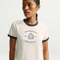 Camiseta Nike Sportswear Club Ringer 28 Feminina BRANCO/AZUL