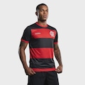 Camiseta Braziline Flamengo Emoção - Masculina PRETO/VERMELHO