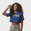 Cropped Braziline Brasil - Feminino AZUL