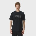 Camiseta Fila Regular Letter Outline - Masculina PRETO