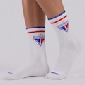 Meia Cano Alto Fortaleza Mini Logo FutFanatics Masculina BRANCO