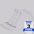 Kit Meia adidas Cano Baixo 3 Pares BRANCO