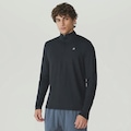 Blusa Fila Half Ziper Life ML Masculina PRETO
