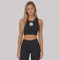 Top Corinthians Fitness Beach FutFanatics Feminino PRETO
