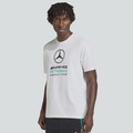 Camiseta adidas Mercedes AMG Pretonas Logo Masculina BRANCO