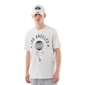 Camiseta New Era Regular Los Angeles Dodgers Masculina OFF WHITE