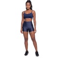 Conjunto Feminina Fitness Top Alça Fina e Short New Zig Vekyo Roupa De Academia Treino Musculação AZUL ESCURO