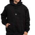 Blusão de Moletom Oakley Canguru Skull Pin Masculino PRETO