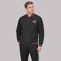 Jaqueta Champion Bomber Logo Patch Masculina PRETO