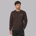 Blusão de Moletom Champion Crewnek Athletic Mini Script INK Masculino MARROM