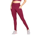 Calça Legging Trinys Soft Core Com Bolsos Feminina VERMELHO