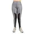 Calça Legging Selene Com Recorte e Tule Feminina CINZA