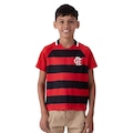 Camisa Flamengo Manto Braziline Infantil (06 ao 14) VERMELHO