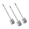 Agulha para Bomba Poker Rosqueável Kit com 3 Peças PRATA