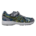 Tenis Asics Fantasy 4 Infantil CINZA/AMARELO