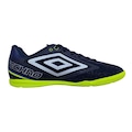 Chuteira de Futsal Adulto Umbro Techno II AZUL/VERDE CLA