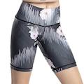 Bermuda Trinys Estampada Dois em Um Feminino CINZA/PRETO