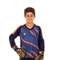 Camisa de Goleiro Poker Orbit Manga Longa Infantil AZUL