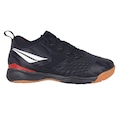 Chuteira Futsal Adulta Penalty Max 1000 Locker Ecoknit PRETO/VERMELHO