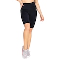Bermuda Trinys A-857 High Compression Com Bolsos Feminina PRETO