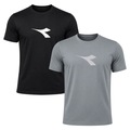 Kit 2 Camisetas Diadora Big Logo Masculino CINZA
