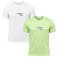 Kit 2 Camisetas Diadora Big Logo Masculino BRANCO