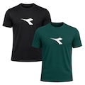 Kit 2 Camisetas Diadora Big Logo Masculino VERDE