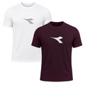 Kit 2 Camisetas Diadora Big Logo Masculino BRANCO