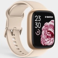 Relógio Inteligente X-Watch Prisma Smart Watch + 4 Pulseiras de Silicone BEGE