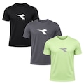 Kit 3 Camisetas Diadora Big Logo Masculino VERDE