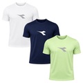 Kit 3 Camisetas Diadora Big Logo Masculino BRANCO