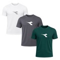Kit 3 Camisetas Diadora Big Logo Masculino BRANCO