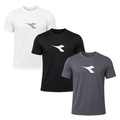 Kit 3 Camisetas Diadora Big Logo Masculino BRANCO