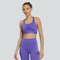 Top adidas Suporte Medio Big Logo Feminino ROXO
