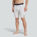 Bermuda adidas Compreessão Tech Fit Masculina BRANCO