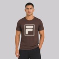 Camiseta Fila Comfort F-Box Union Classics Logo Masculina MARROM