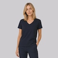 Camiseta Fila Regular V Basic Classic Feminina PRETO