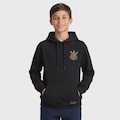 Blusão de Moletom do Corinthians Logo Infantil PRETO