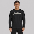 Camisa do Corinthians Manga Longa Vai Corinthians! Masculina PRETO