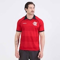 Camisa Polo Flamengo Braziline Rufar Masculino VERMELHO/PRETO
