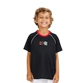 Camiseta Flamengo Braziline Disparar Infantil PRETO/VERMELHO