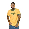 Camiseta Brasil Puro Braziline Masculino AMARELO/VERDE
