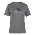 Camiseta adidas Adi365 Essentials Brand Love Feminina CINZA/PRETO