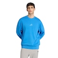 Moletom adidas Crew All SZN Masculino AZUL CLARO
