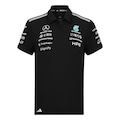 Camisa Polo adidas Mercedes Amg Petronas F1 Masculina PRETO/BRANCO